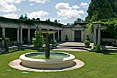 VIEW OF POMPEIAN GARDEN AT DYFFRYN GARDENS,  WALES