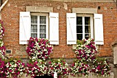 WINDOW BOXES AT LA ROCHE GUYON,  FRANCE