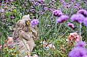 STATUE IN AMONGST VERBENA BONARIENSIS,  SEPTEMBER