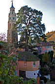 VIEW OF PORTMEIRION ITALIANATE VILLAGE IN WINTER