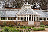 THE GREENHOUSE AT SCAMPSTON WALLED GARDEN,  APRIL