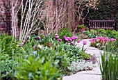 VIEW OF SPRING GARDEN AT WINTERBOURNE BOTANIC GARDEN,  UNIVERSITY OF BIRMINGHAM