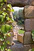 SECRET GARDEN,  VIEW FROM FOLLY AT CONSALL HALL LANDSCAPE GARDEN,  APRIL