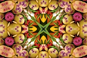 VEGETABLES IN KALEIDOSCOPIC PATTERN