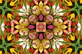 VEGETABLES IN KALEIDOSCOPIC PATTERN