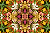 VEGETABLES IN KALEIDOSCOPIC PATTERN