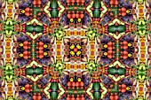VEGETABLES IN KALEIDOSCOPIC PATTERN