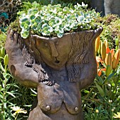 NAKED FEMALE BODY PLANTER