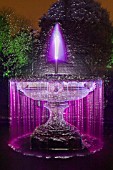 BOTANICAL GARDENS FOUNTAIN AT NIGHT, MANIPULATED