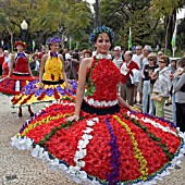 FLOWER GIRLS AT THE FESTA DES FLORES MADEIRA