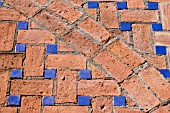 BRICK AND TILE PATTERNED PATIO