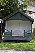 REVOLVING SUMMER HOUSE AT RIPLEY CASTLE,  YORKSHIRE,  MAY