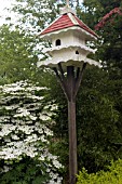 DOVECOTE AT WHIT LENGE GARDEN,  HARTLEBURY,  MAY