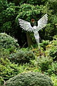 METAL ANGEL SCULPTURE AT RHS HARLOW CARR GARDENS