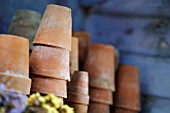 STACKED TERRACOTTA POTS