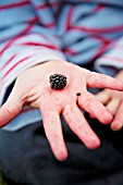 CHILD HOLDING BLACKBERRY