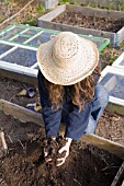 PREPARING KITCHEN GARDEN IN SPRING.