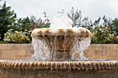 DETAIL OF TRADITIONAL FOUNTAIN IN COURTYARD OF BEIT ED DINE PALACE, LEBANON