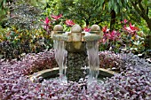 FOUNTAIN AT THE NATIONAL ORCHID GARDEN, SINGAPORE