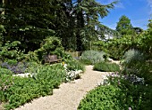 SUDELEY CASTLE HERB GARDEN WALK, THE PHYSIC GARDEN