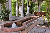 WATER FEATURE IN THE PAVILION AT THE HIBISUCS GARDEN, LAKE GARDENS, KUALA LUMPUR, MALAYSIA