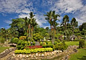 FLOWER BED AT THE ASEAN SCULPTURE GARDEN, KUALA LUMPUR, MALAYSIA