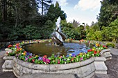 DOLPHIN FOUNTAIN, BUTCHART GARDENS, BRITISH COLUMBIA, CANADA