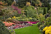 BUTCHART GARDENS, THE SUNKEN GARDEN IN AUTUMN