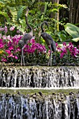 CRANE FOUNTAIN, NATIONAL ORCHID GARDEN, SINGAPORE