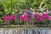 CRANE FOUNTAIN, NATIONAL ORCHID GARDEN, SINGAPORE