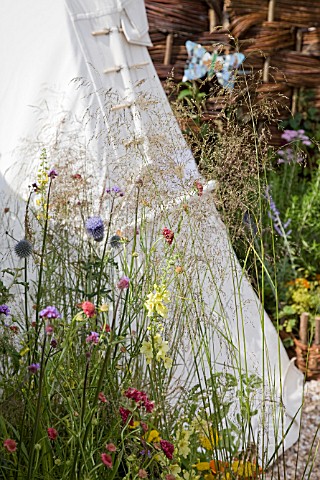 CHILDRENS_TENT_IN_THE_LITERACY_GARDEN_CHALLOCK_PRIMARY_SCHOOL_HAMPTON_COURT_PALACE_FLOWER_SHOW_2008_