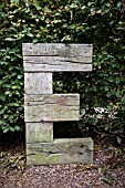 WOODEN LETTER GARDEN ORNAMENT