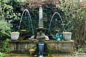 FOUNTAIN, SHEPHERD HOUSE, INVERESK, SCOTLAND  OWNERS, SIR CHARLES AND LADY ANN FRASER