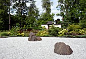 LAURISTON CASTLE, SCOTLAND, EDINBURGH. JAPANESE GARDEN; DESIGNER TAKASHI SAWANO