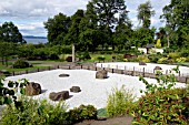 LAURISTON CASTLE, SCOTLAND, EDINBURGH. JAPANESE GARDEN; DESIGNER TAKASHI SAWANO