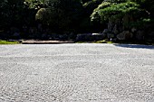 KONCHI IN GARDEN; DRY GARDEN; GRAVEL GARDEN, KYOTO, JAPAN