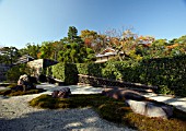 NIJO CASTLE GARDEN. DRY GARDEN, KYOTO, JAPAN