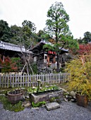 NISONIN TEMPLE GARDEN. LADIES WASH BASIN, KYOTO, JAPAN