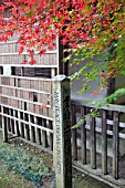 NISONIN TEMPLE GARDEN, BUDDHIST PRAYER BOARDS, KYOTO, JAPAN