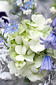 WREATH IN BLUE AND WHITE DETAIL