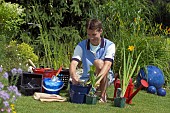 PREPARING PLANTERS FOR POND