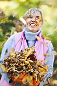 GATHERING AUTUMN LEAVES