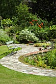 GARDEN SEAT BY POND