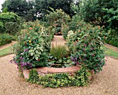 ORNAMENTAL BRICK AND TILE POND - EAST RUSTON OLD VICARAGE
