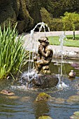 THE ORNAMENTAL POND AT RABY CASTLE CO. DURHAM