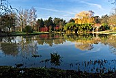 THE LAKE AND GARDENS AT HODSOCK PRIORY