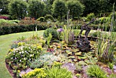 THE GARDEN AT PITMUIES HOUSE. FORFARSHIRE. SCOTLAND