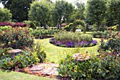 THE GARDEN AT PITMUIES HOUSE. FORFARSHIRE. SCOTLAND