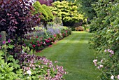 THE GARDEN AT PITMUIES HOUSE. FORFARSHIRE. SCOTLAND