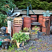 GARDEN ARCHITECTURAL ANTIQUES GARDEN BRIC-A-BRAC, GARDEN ART AT CONWY VALLEY MAZE